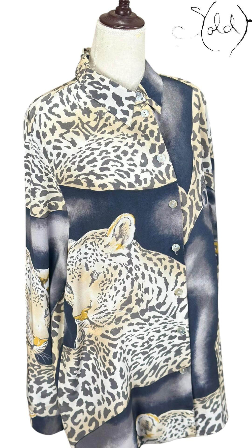 Panther Silk Shirt – Archive Safari, Detail view | Sold Attire