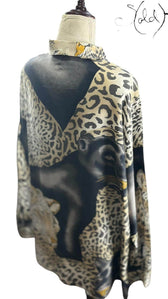 Panther Silk Shirt – Archive Safari, Close-up | Sold Attire