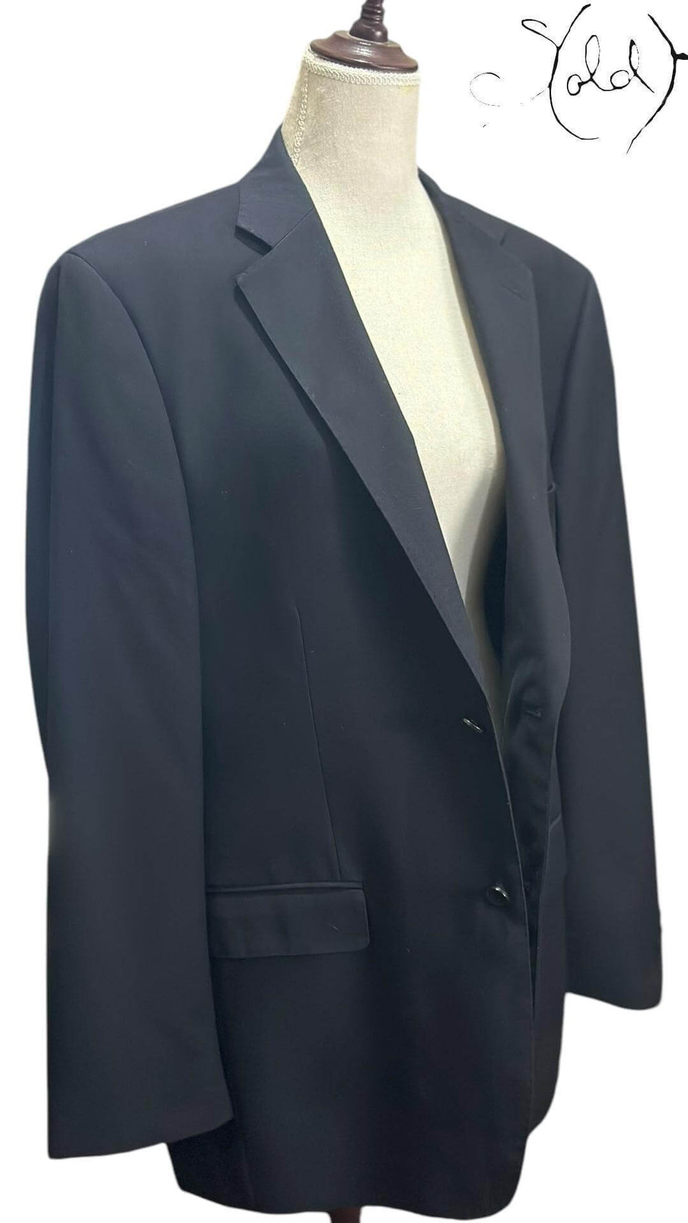 Pierre Balmain Wool Blazer – Vintage French Elegance, Detail view | Sold Attire