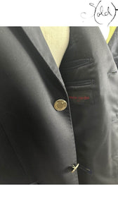 Pierre Cardin Silk-Wool Blazer – Classic Sartorial Perfection, Strap detail | Sold Attire