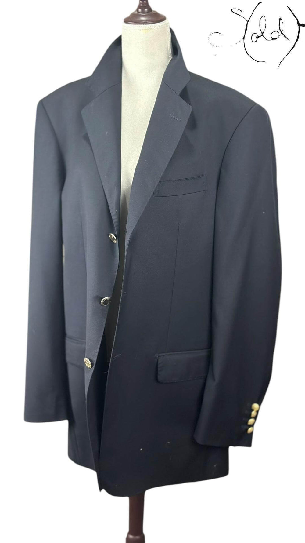 Pierre Cardin Silk-Wool Blazer – Classic Sartorial Perfection, Back view | Sold Attire