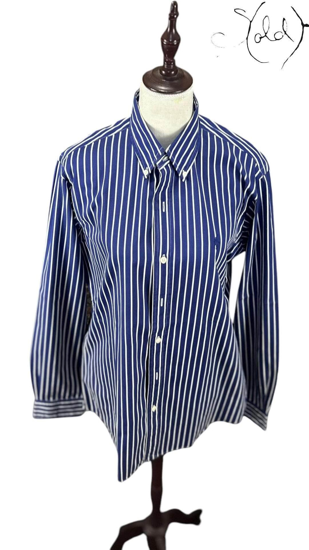 Polo Ralph Lauren Striped Shirt – Oxford Cotton Classic, Interior view | Sold Attire