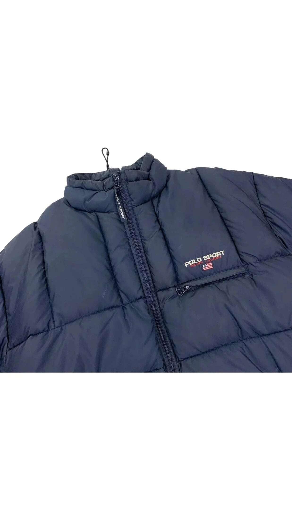 Sold Attire Jacket Polo Sport Puffer Jacket - Navy Vintage Style