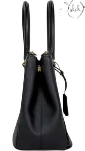 PRADA Galleria Medium Handbag – Black Saffiano Leather, Back view | Sold Attire