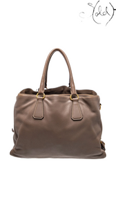 Prada Signature Argilla Cervo leather tote - view 3