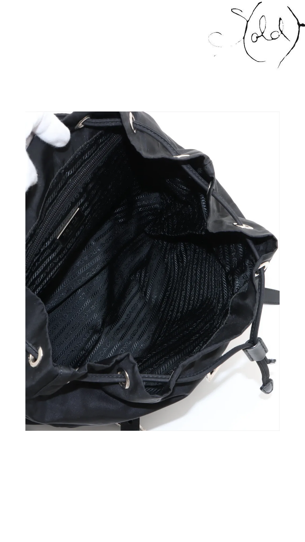 Prada Tessuto black nylon backpack - view 7