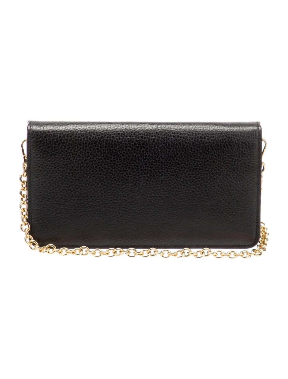 PRADA Vitello Daino Wallet on Chain – Compact Elegance, Detail view | Sold Attire