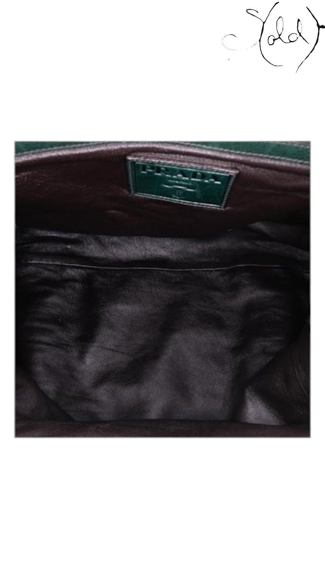 Sold Attire black Glace calf leather weekender bag with silver hardware and Prada logo tag.