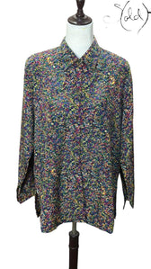 Psychedelic Feather Print Shirt – Fluid Fit, Authenticated Pre-Owned | Sold Attire