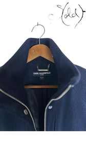 Rare Karl Lagerfeld Paris Wool Coat – Silent Luxury, Detail view | Sold Attire