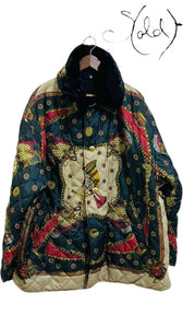 Reversible Baroque Vintage Jacket – Double the Style, Hardware detail | Sold Attire