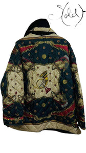 Reversible Baroque Vintage Jacket – Double the Style, Back view | Sold Attire