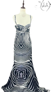 Roberto Cavalli Silk Gown – Runway Wild, Base view | Sold Attire
