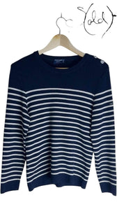 Saint James Atelier Wool Sweater – French Nautical Chic, Interior view | Sold Attire