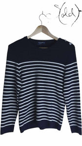 Saint James Atelier Wool Sweater – French Nautical Chic, Detail view | Sold Attire