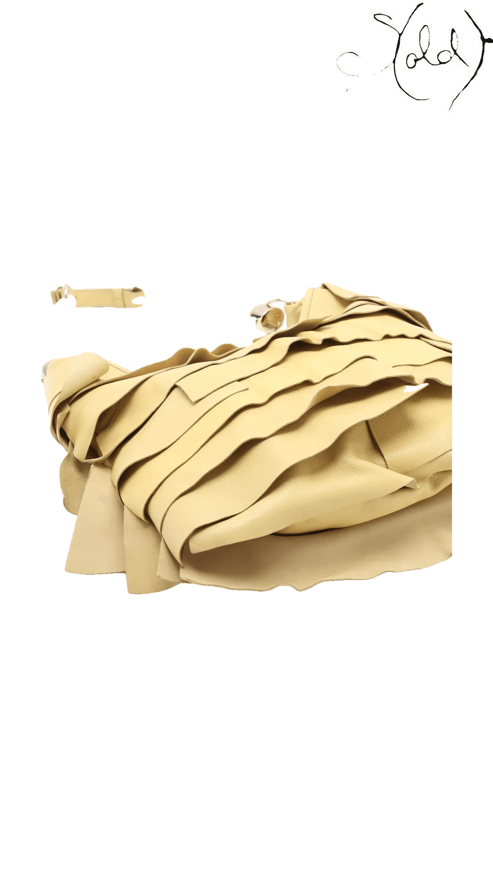 Saint Laurent Mombasa St Tropez Yellow Horn Bag view 4