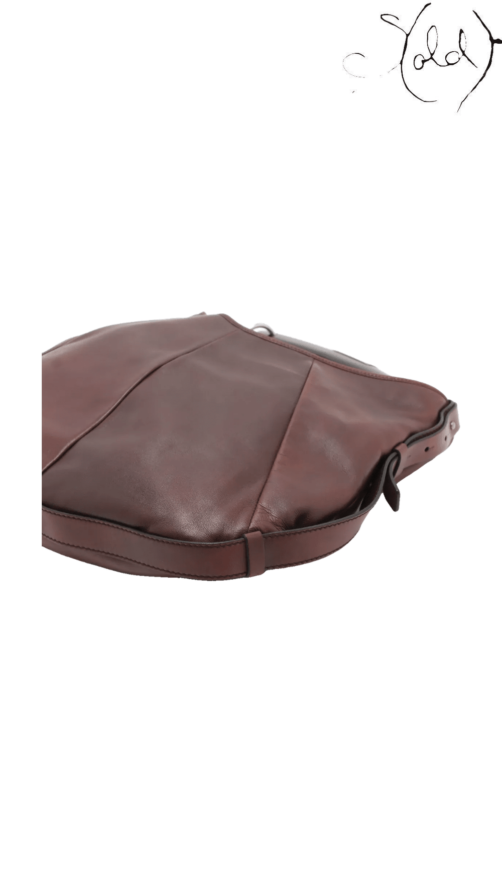 Saint Laurent Vintage Mombasa Brown Horn Bag 95361 view 3