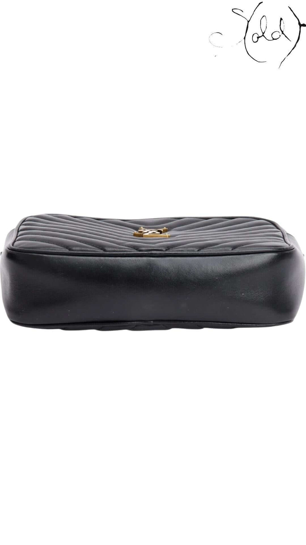 Saint Laurent Lou Camera Bag – Chevron Minimalism, Detail view | Sold Attire