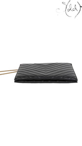 Saint Laurent Tribeca Chain Shoulder Bag Black Leather 2018, Detail view | Sold Attire
