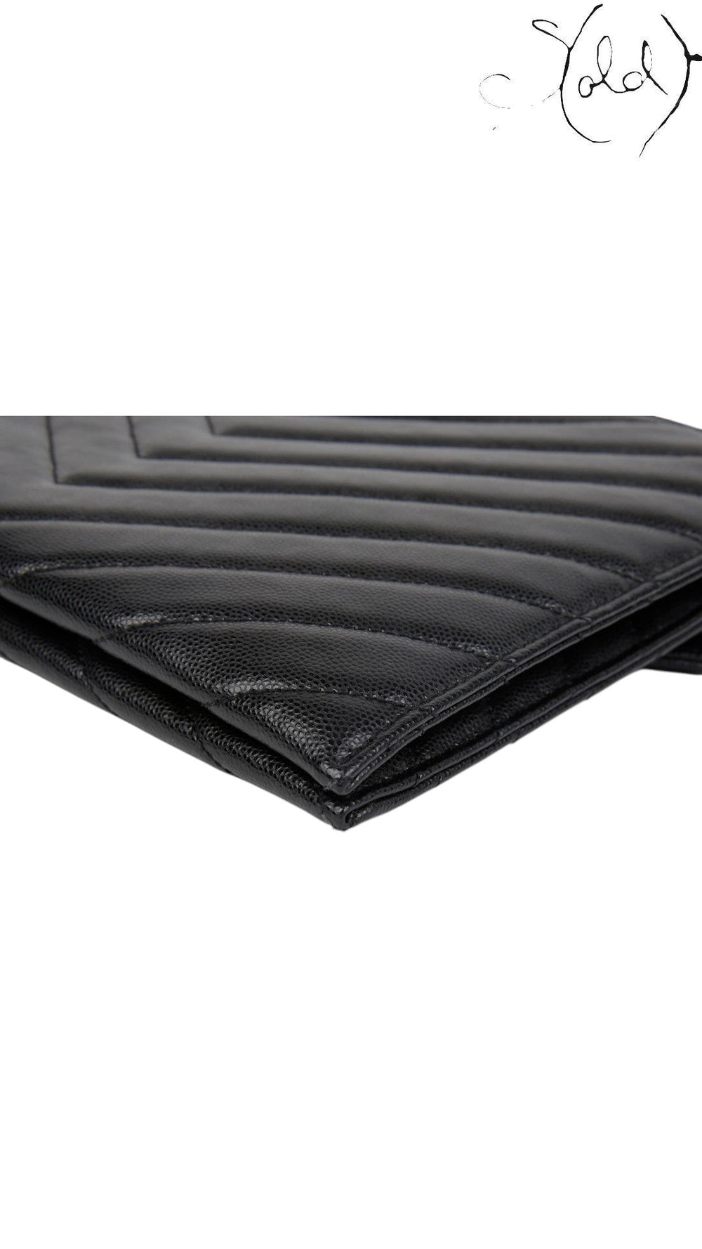 Saint Laurent Tribeca Chain Shoulder Bag Black Leather 2018, Base view | Sold Attire