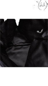 Saint Laurent Rive Gauche Kahala Black Canvas Tote, Base view | Sold Attire