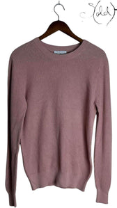 Sandro Waffle-Knit Sweater – Preppy Minimalist Essential, Side view | Sold Attire