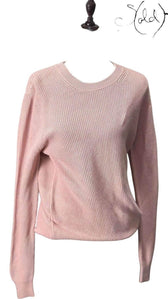 Sandro Waffle-Knit Sweater – Preppy Minimalist Essential, Base view | Sold Attire