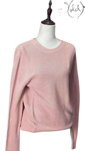 Sandro Waffle-Knit Sweater – Preppy Minimalist Essential, Hardware detail | Sold Attire