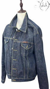 Showgirls Cropped Denim Jacket – Y2K Streetwear, Interior view | Sold Attire