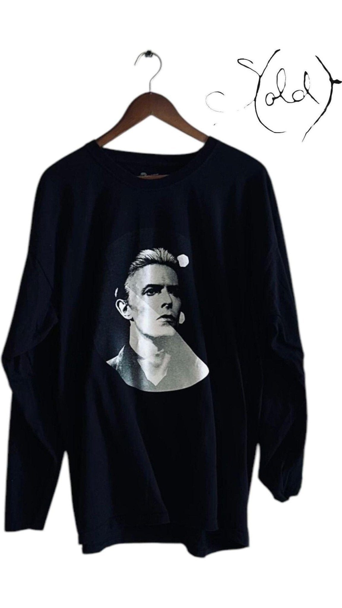 David Bowie Cotton Long Sleeve – Vintage XL Style