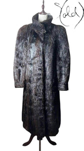 Spanish Long Hair Mink Coat – The Pinnacle of Luxury, Back view | Sold Attire