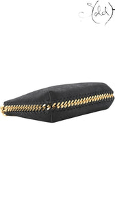 Stella McCartney Shaggy Deer Mini Chain Shoulder Bag Black, Hardware detail | Sold Attire