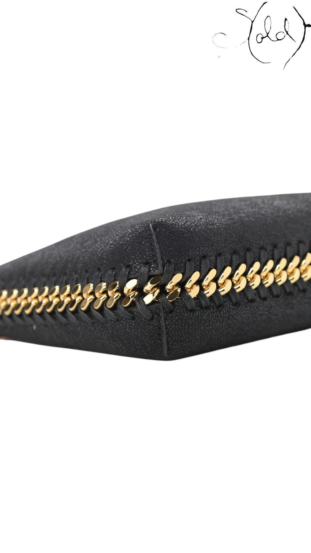 Stella McCartney Shaggy Deer Mini Chain Shoulder Bag Black, Detail view | Sold Attire