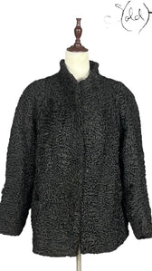 Swakara Persian Lamb Fur Jacket Black 1990s Size Medium, Authenticated Pre-Owned | Sold Attire