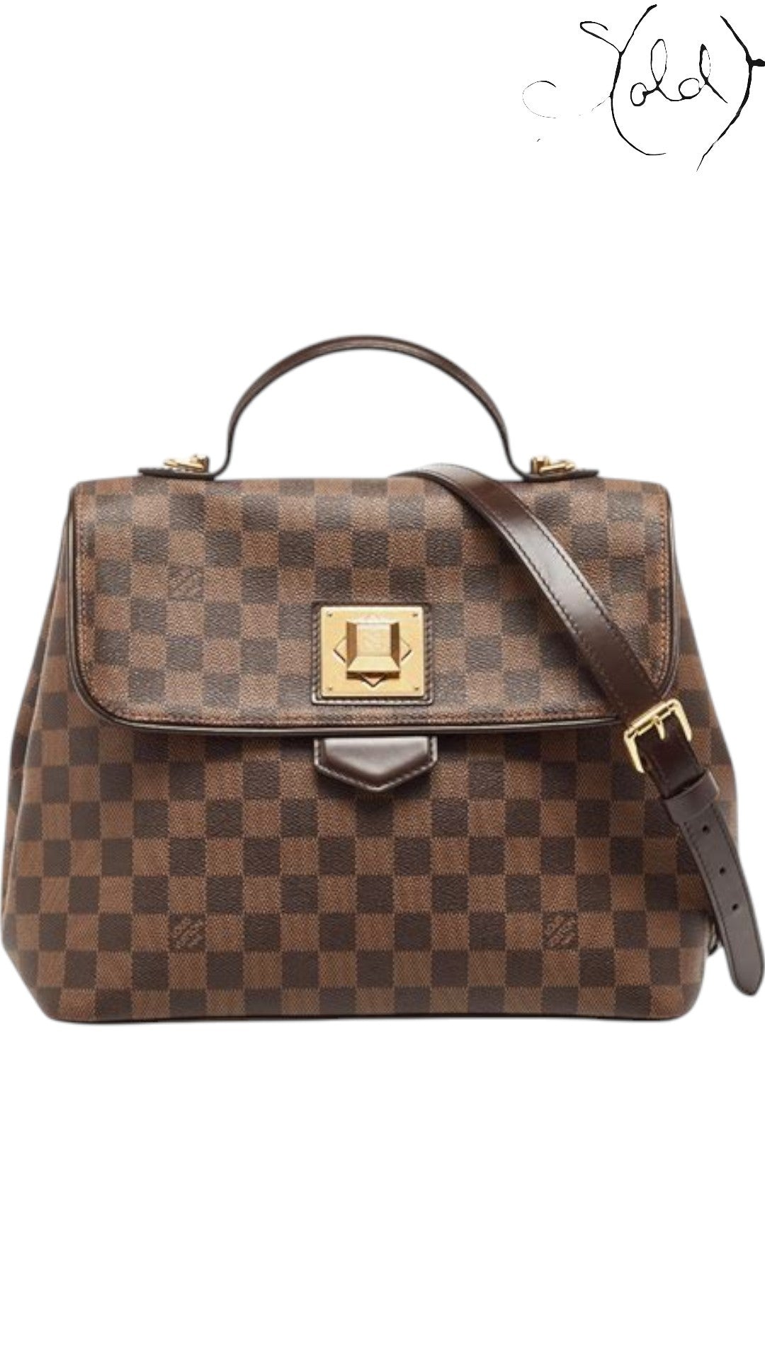 Sold Attire Bag Louis Vuitton Bergamo MM – Damier Ebene | Sold Attire