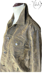 Thomas Burberry Corduroy Jacket Olive 2000s Size 42, Detail view | Sold Attire