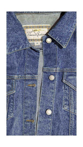 Thomas Burberry Denim Jacket - Vintage Light Wash, Back view | Sold Attire