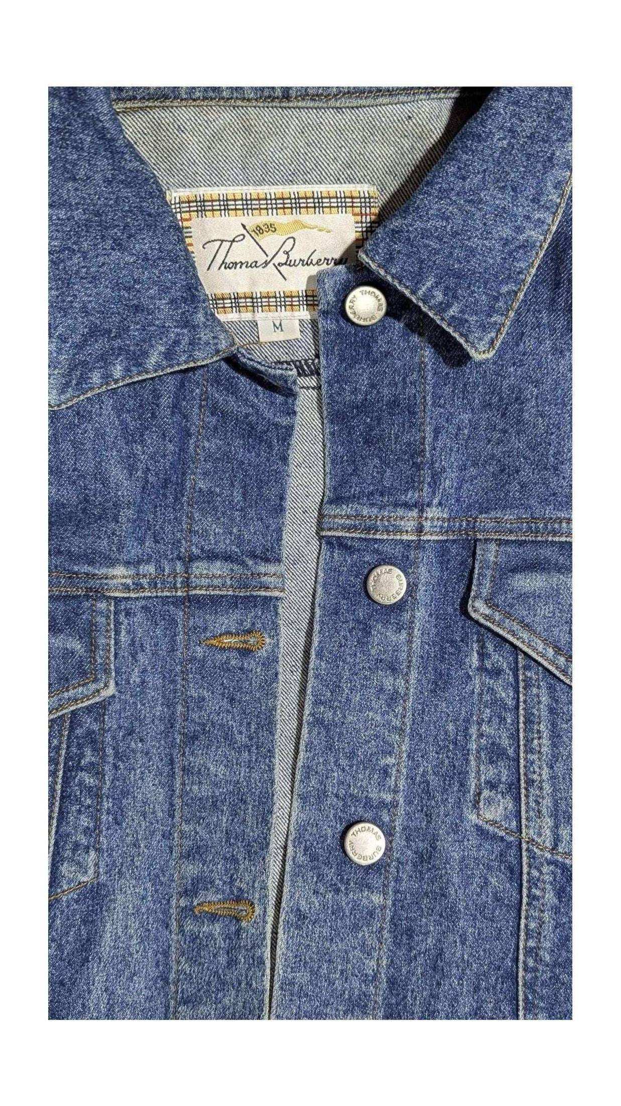 Thomas Burberry Denim Jacket - Vintage Light Wash - Sold Attire