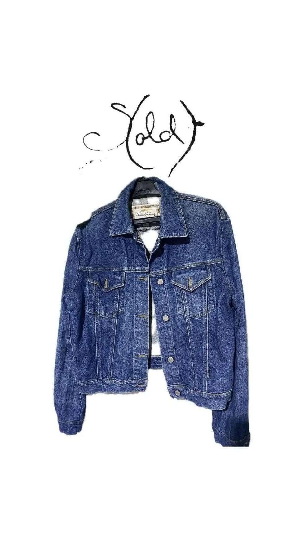 Thomas Burberry Denim Jacket - Vintage Light Wash - Sold Attire