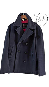 Tommy Hilfiger Wool Peacoat – Timeless Classic, Back view | Sold Attire