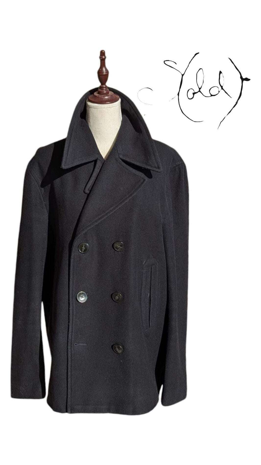 Tommy Hilfiger Wool Peacoat – Timeless Classic - Sold Attire