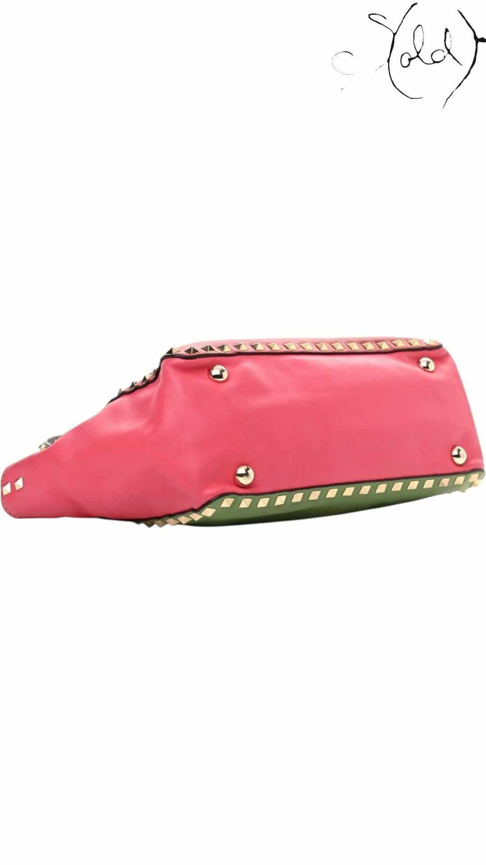 Valentino Garavani Colourblock Small Rockstud Tote – Dual-Tone Collector’s Edition, Interior view | Sold Attire