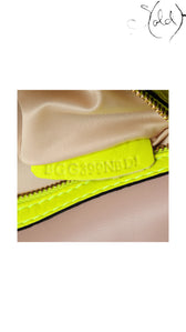 Valentino Garavani Rockstud yellow fluo wristlet clutch - view 7