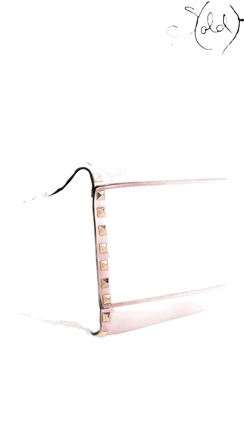 Valentino Garavani Rockstud Double Handle Tote Pop Gardenia — detail view 8