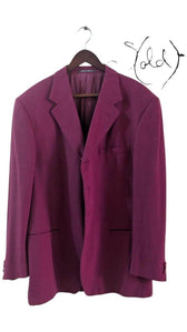 Versace Burgundy Blazer – Old Money Elegance, Authenticated Pre-Owned | Sold Attire