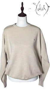 Vintage Burberry Lana Wool Sweater – Classic Old Money Style, Back view | Sold Attire