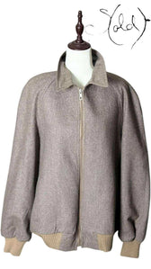 Vintage French Wool Jacket – Timeless European Elegance, Detail view | Sold Attire