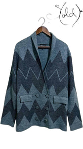 Vintage Giorgio Armani Knit Cardigan – Rare Italian Luxury, Back view | Sold Attire