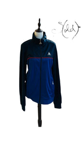 Vintage Le Coq Sportif Track Jacket – Classic French Style, Interior view | Sold Attire