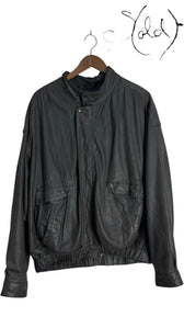 Vintage Leather Bomber Jacket – Streetwise Cool, Authenticated Pre-Owned | Sold Attire